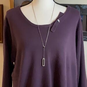 Sag Harbor Purple Sweater